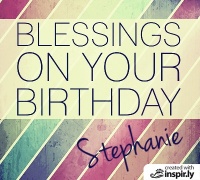 Blessings on your birthday